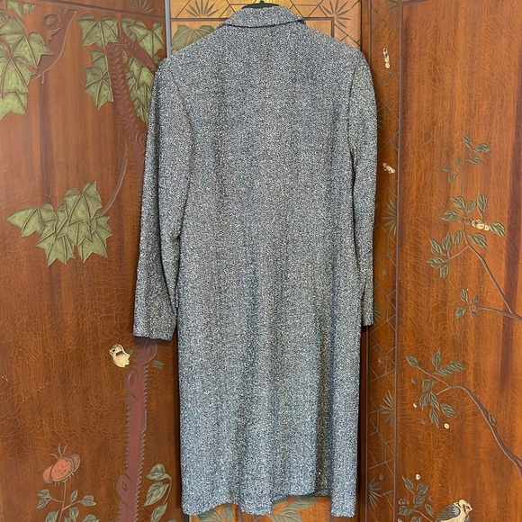 Black & White Tweed Dress Jacket Talbots size 2 petite - Picture 4 of 5